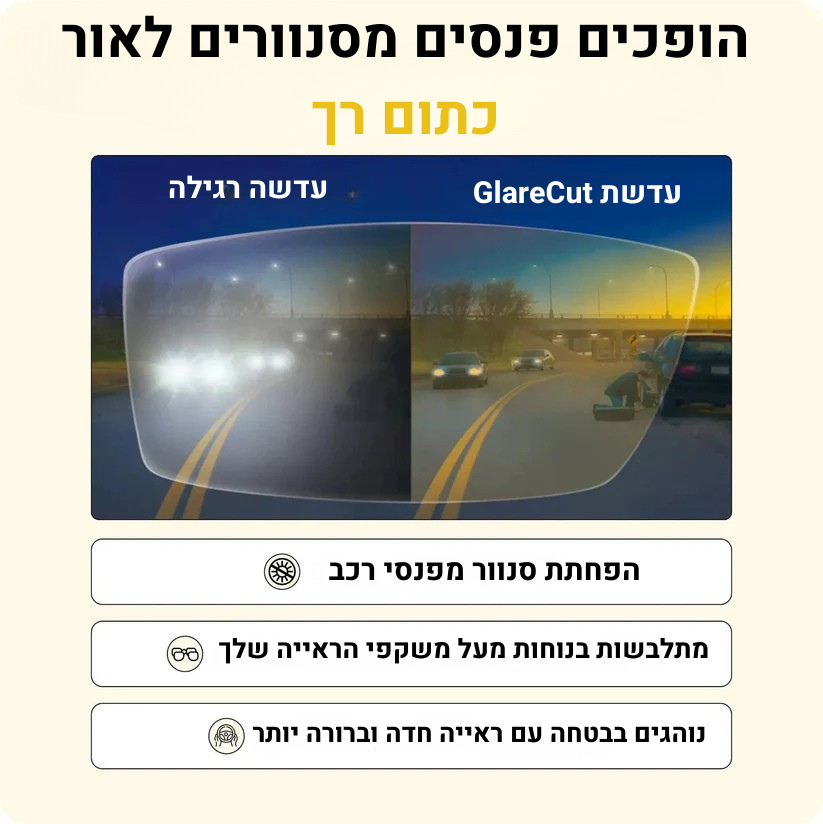 משקפיים נהיגה Trualle GlareCut